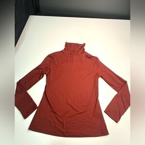 RD Style Terracotta Long Sleeve Turtleneck Top